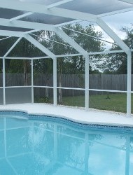 White Pool Enclosure
