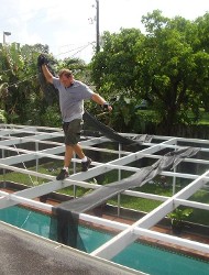 Placing Screen Over Roof