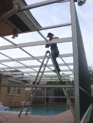 Working on Ladder